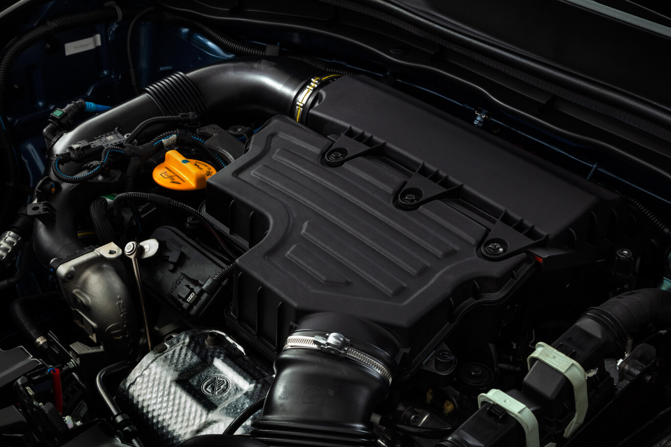 Motor turbo de una camioneta Fiat Pulse